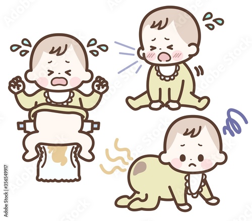 赤ちゃんのお世話中のトラブル
