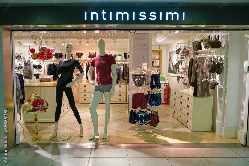 LINATE, ITALY - CIRCA NOVEMBER, 2017: Intimissimi shop in Milan Linate  Airport. Stock Photo | Adobe Stock