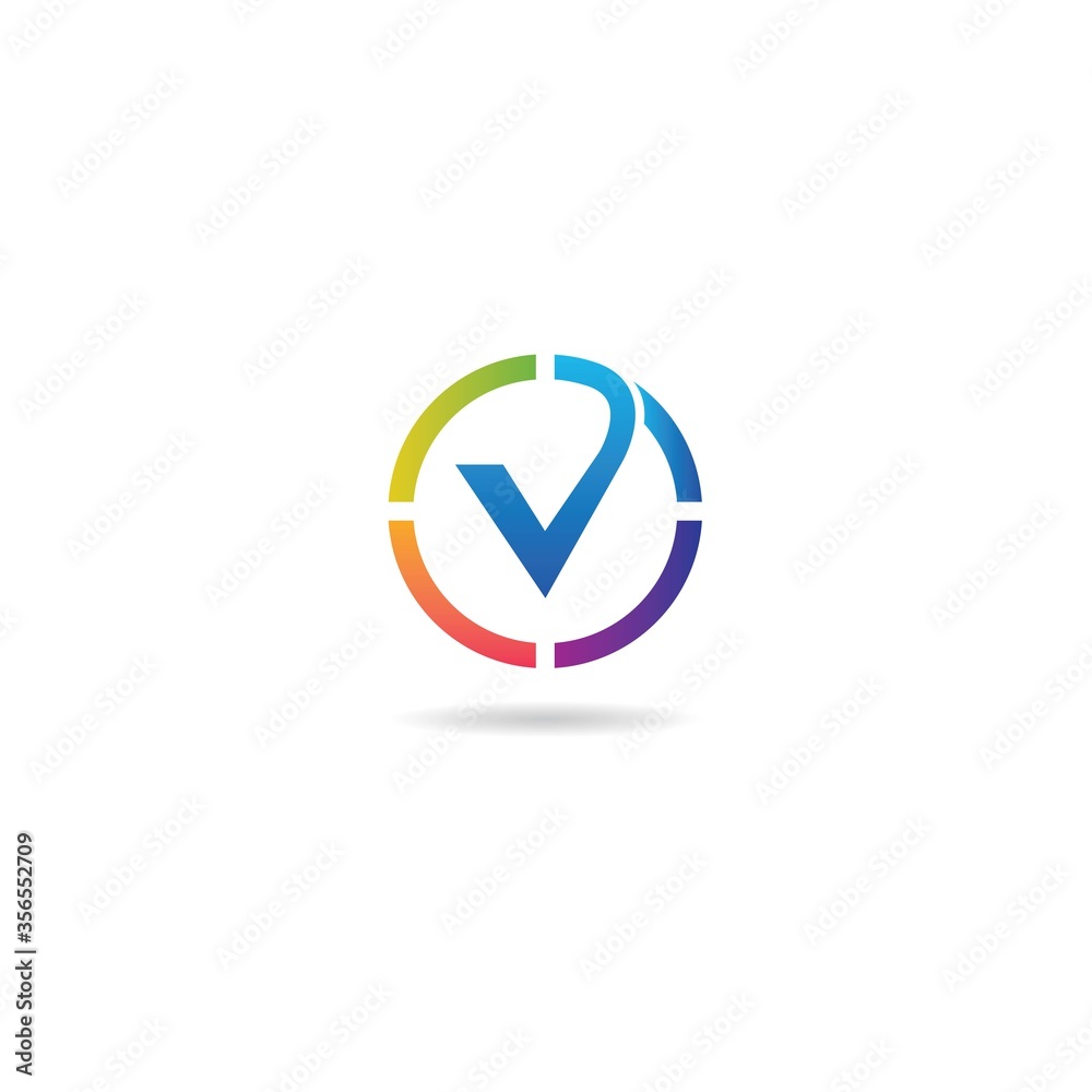 initial v logo design vector, icon, element, template initial v logo design vector, icon, element, template
