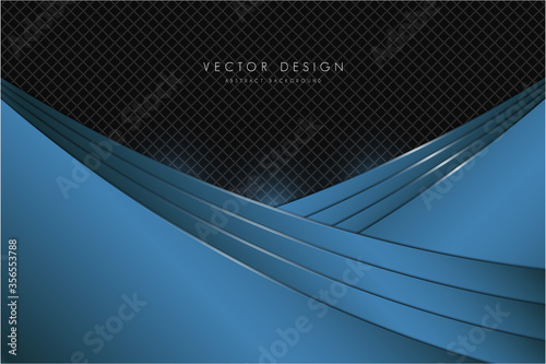  Abstract background of blue metallic with dark space technology concept. 