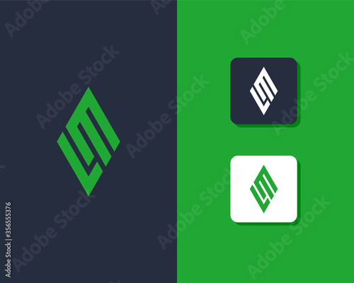 Letters L and M or LM line logo design. Linear minimal stylish emblem. Luxury elegant vector element. Premium business logotype. Graphic alphabet symbol for corporate business identity