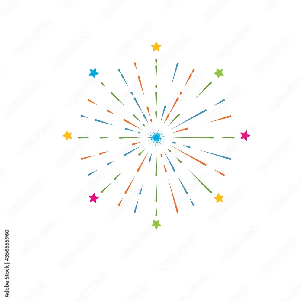 firework vector illustration icon design