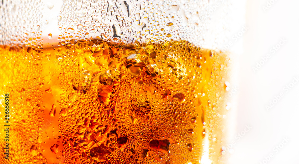 Refreshing Bubbly Soda Pop with Ice Cubes. Cold soda iced drink in a glasses - Selective focus Refreshing Bubbly Soda Pop with Ice Cubes. Cold soda iced drink in a glasses - Selective focus