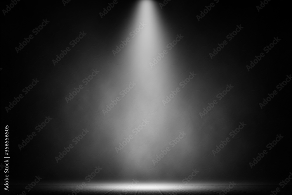 Obraz premium Light white beside the wall on wood background.