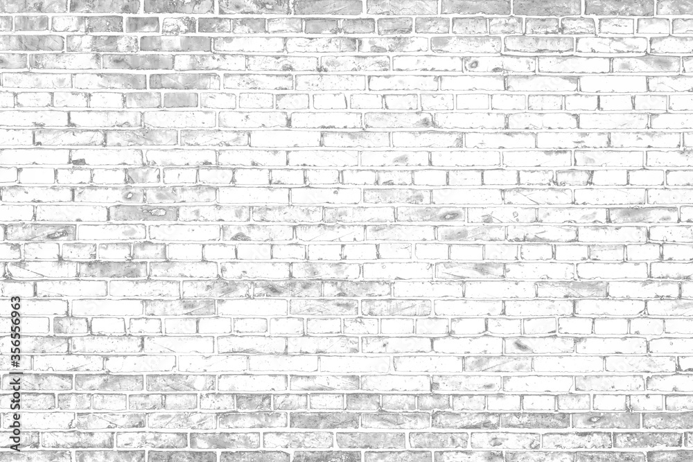 texture background concept: white brick wall background in rural room