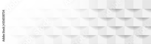 Fototapeta Naklejka Na Ścianę i Meble -  Abstract grey and white geometric mosaic background. Vector tech corporate banner design