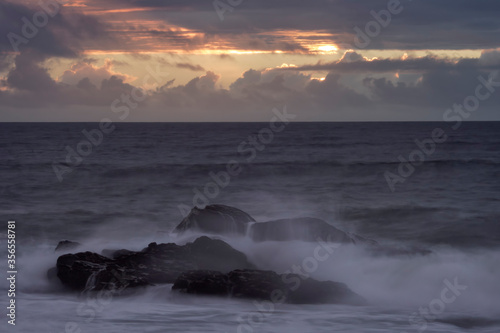 Sea rocks long exposure