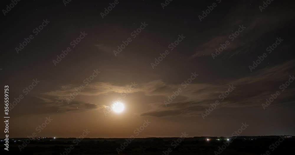 4K moon clouds night sky timelapse 4K moon clouds night sky timelapse