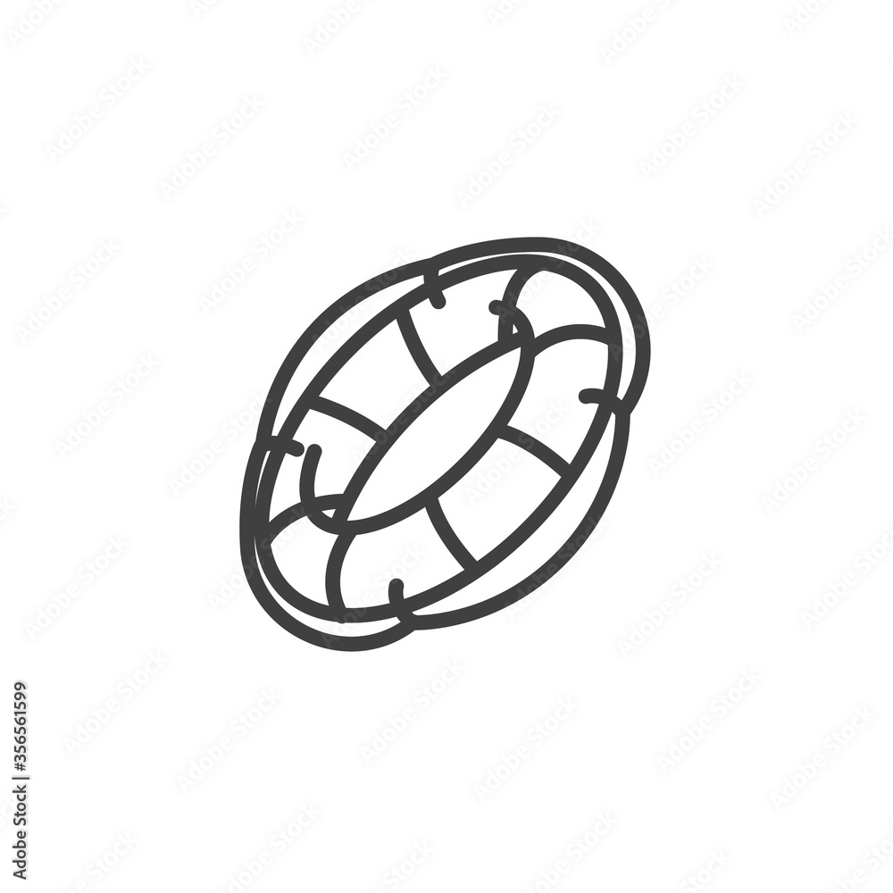 Lifebuoy line icon. linear style sign for mobile concept and web design. Life saver buoy outline vector icon. Symbol, logo illustration. Vector graphics Lifebuoy line icon. linear style sign for mobile concept and web design. Life saver buoy outline vector icon. Symbol, logo illustration. Vector graphics