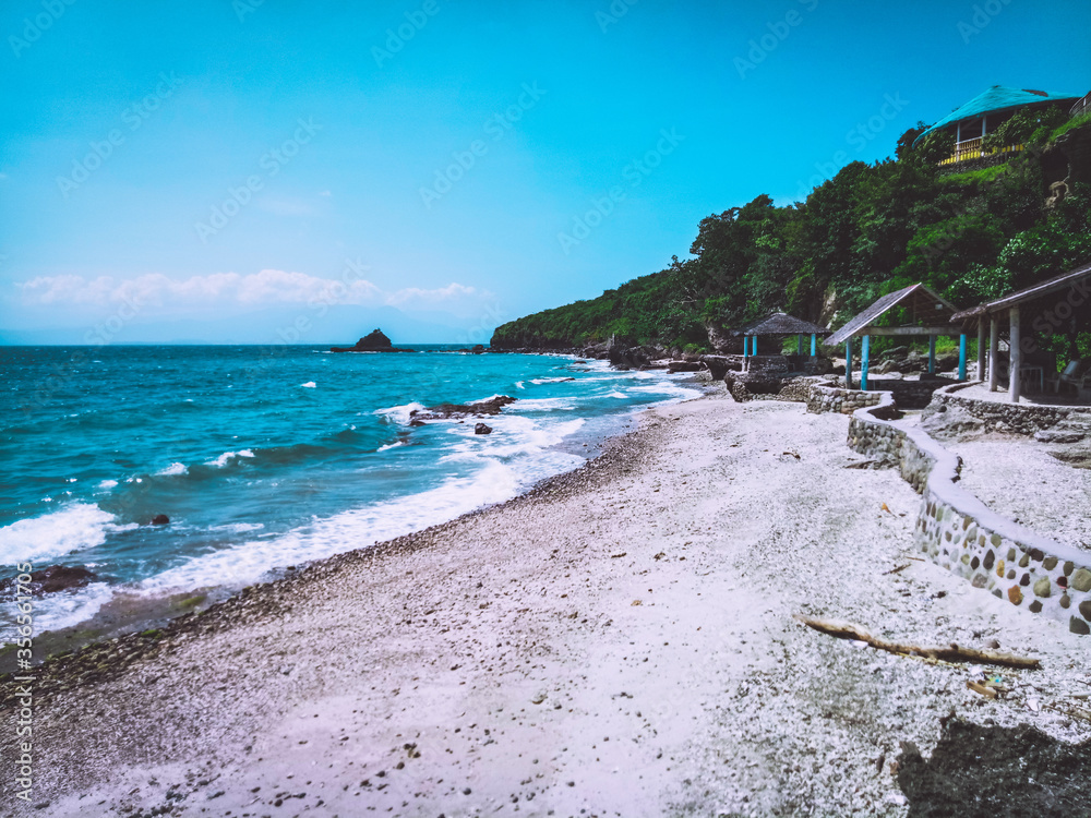 kamantigue beach resort view at pagkilatan batangas, philippines