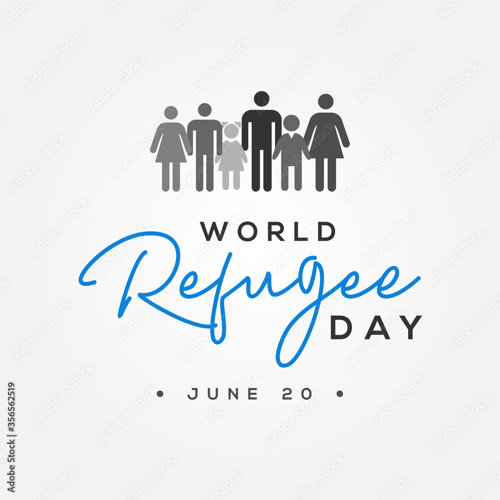 Refugee Day Vector Design Illustration Refugee Day Vector Design Illustration