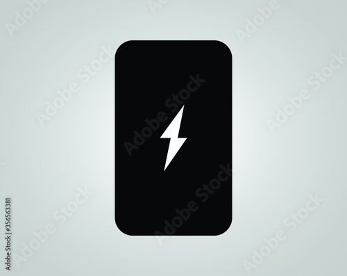 electrical Power bank vector icon concept design 