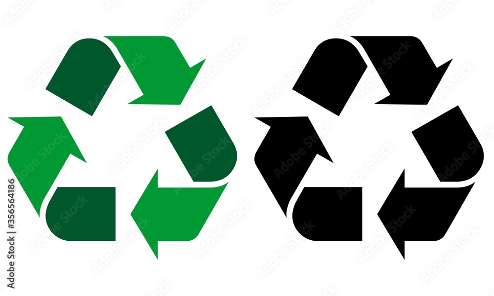 Obraz premium recycle symbol on a white background