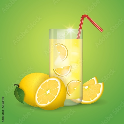 lemon juice and slices
