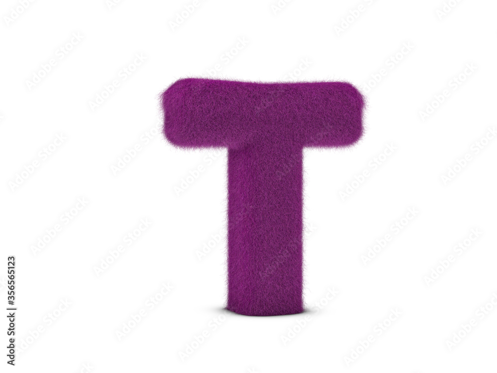 Fur letter T