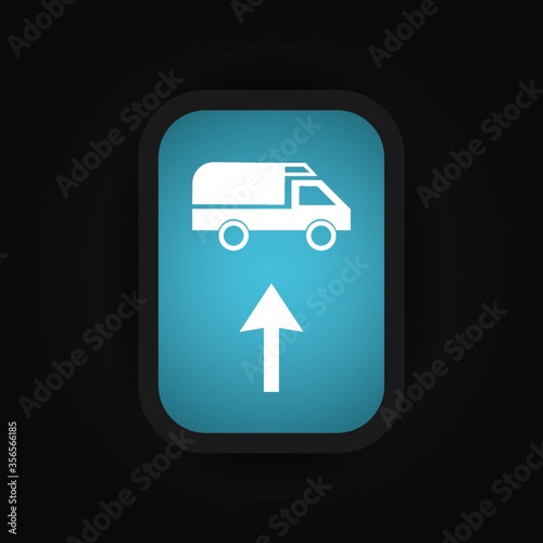 truck route sign