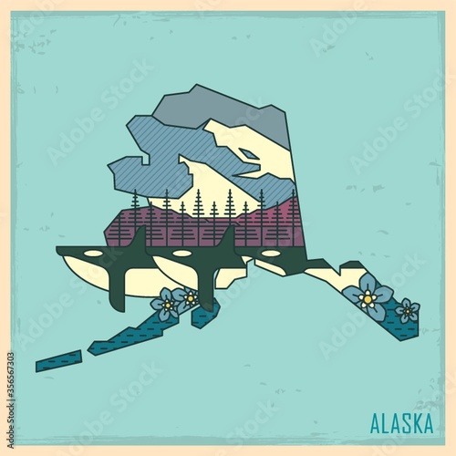 alaska state map