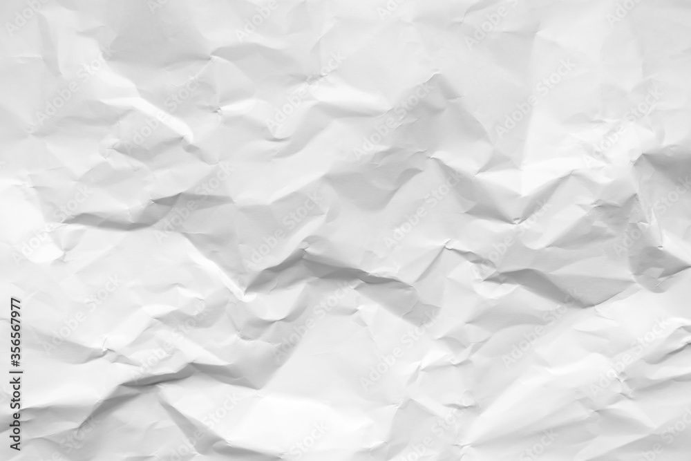 White crumpled paper texture background White crumpled paper texture background