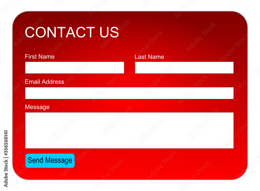 Contact us form or Feedback form - illustration Contact us form or Feedback form - illustration