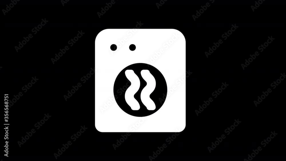 From the Glitch effect arises dryer symbol. Then the TV turns off. Alpha channel Premultiplied - Matted with color black From the Glitch effect arises dryer symbol. Then the TV turns off. Alpha channel Premultiplied - Matted with color black