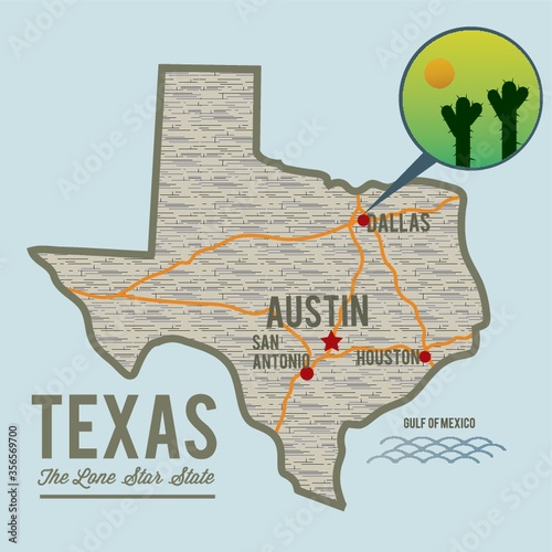 texas state map