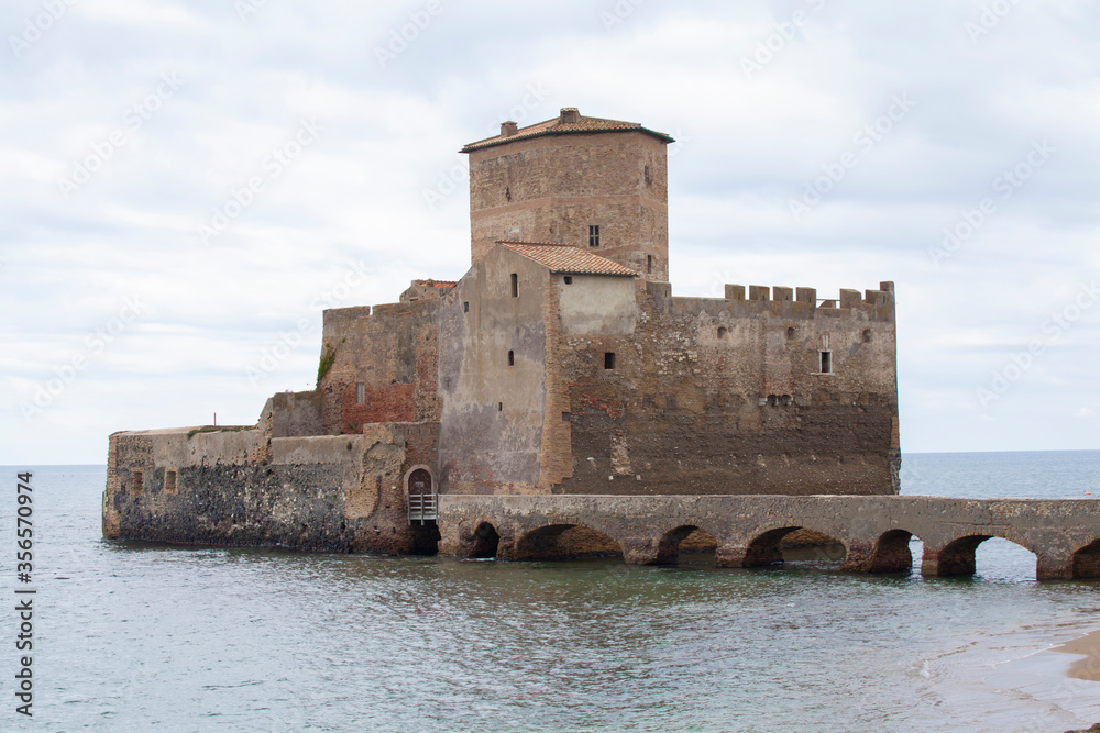 Ancient Fortress built over the thyrrenian sea