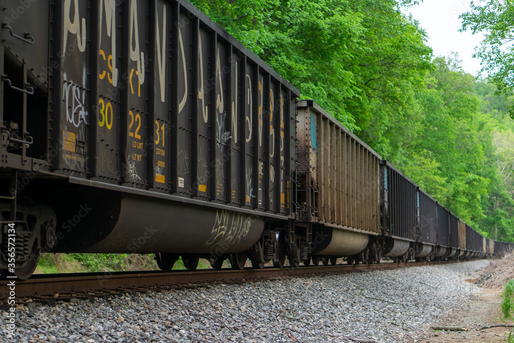 Obraz premium freight train on railway