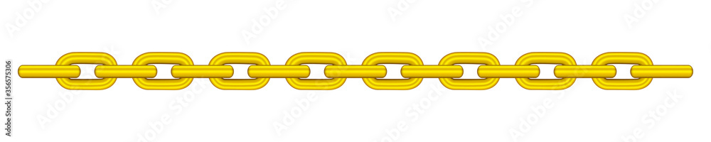 gold chain isolated on white background, golden chain steel, illustration chains gold chain isolated on white background, golden chain steel, illustration chains