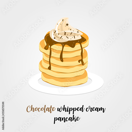 pancake with topping food breakfast 