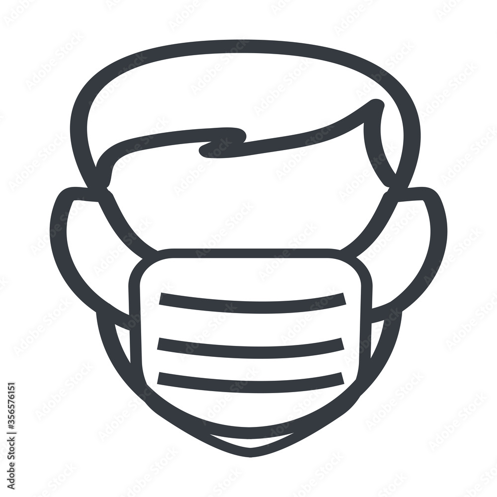Safety Sign Wear Dust Mask Vector ESP10 Safety Sign Wear Dust Mask Vector ESP10