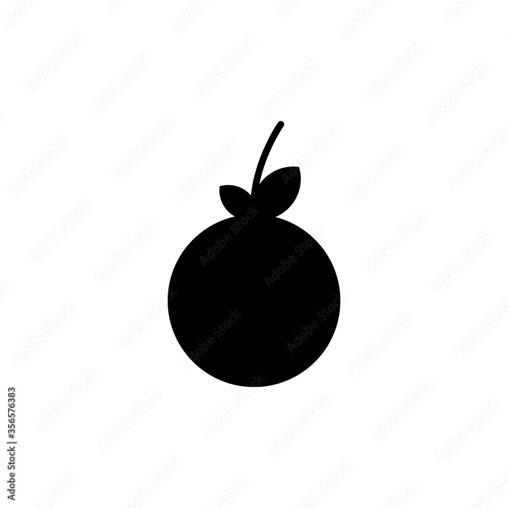 orange fruit silhouette vector design template illustration orange fruit silhouette vector design template illustration