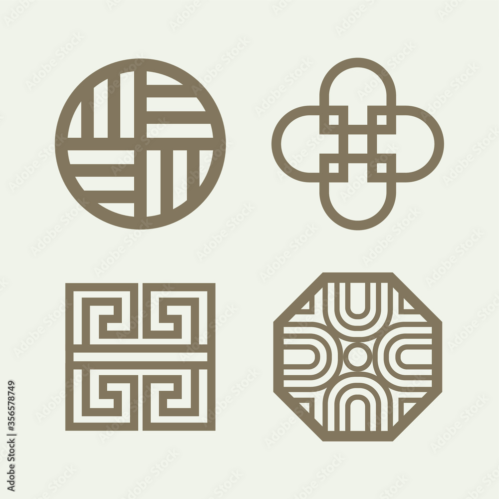 한국 전통 문양 벡터 그래픽 Stock Vector | Adobe Stock