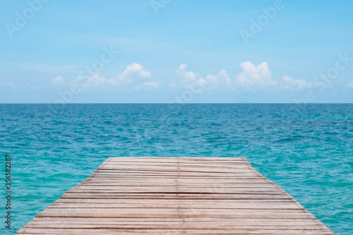 wooden pier on the sea