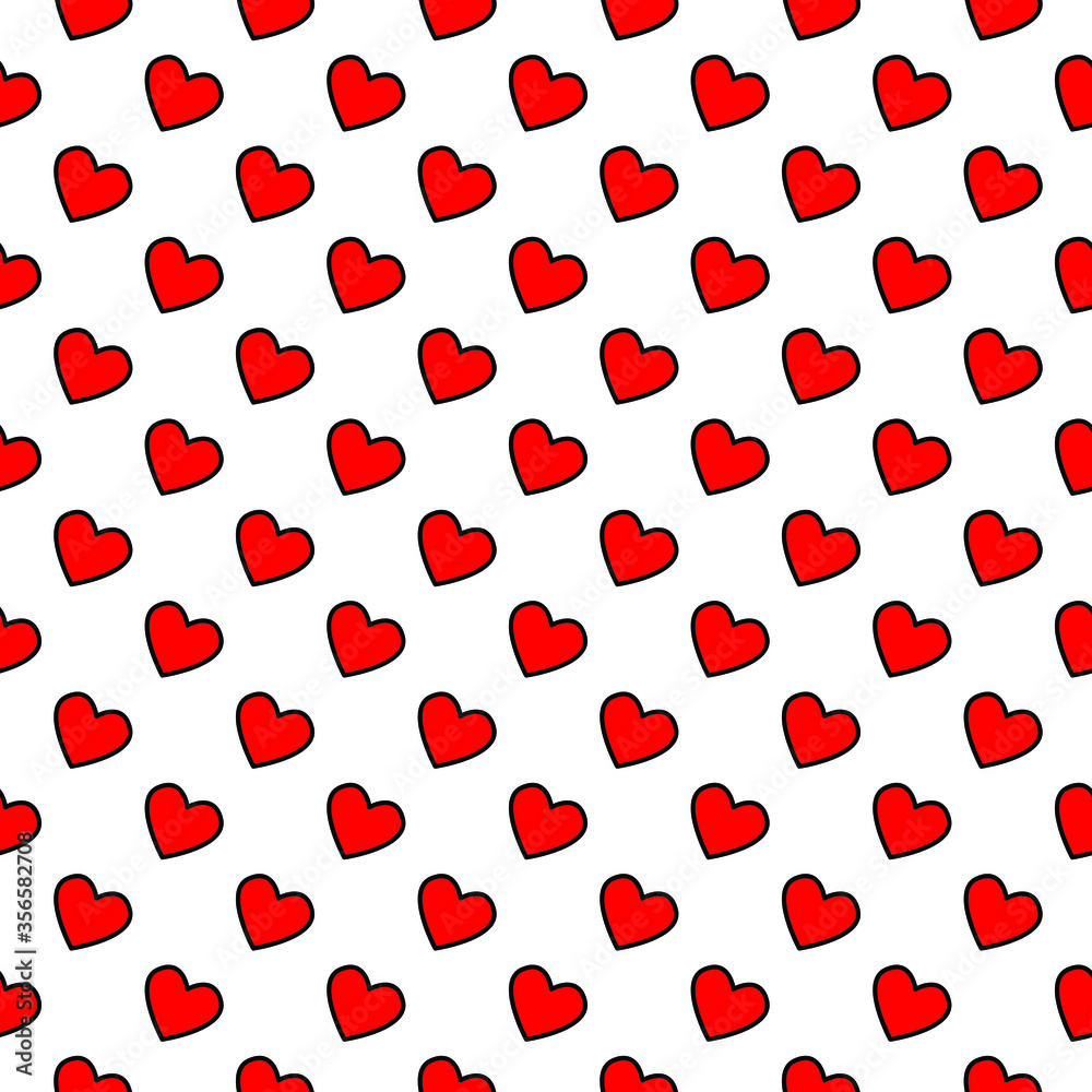 Simple hearts vector patterns. Valentines or thanksgiving day concept. Graphic background design made of red heart with white background. Simple hearts vector patterns. Valentines or thanksgiving day concept. Graphic background design made of red heart with white background.