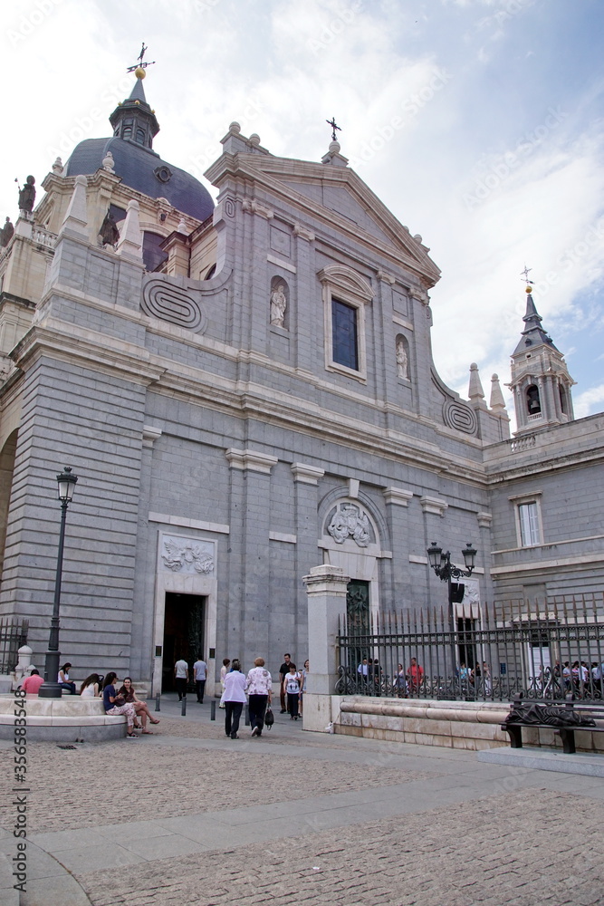 Almudena Cathedral is a Catholic church in Madrid, Spain.