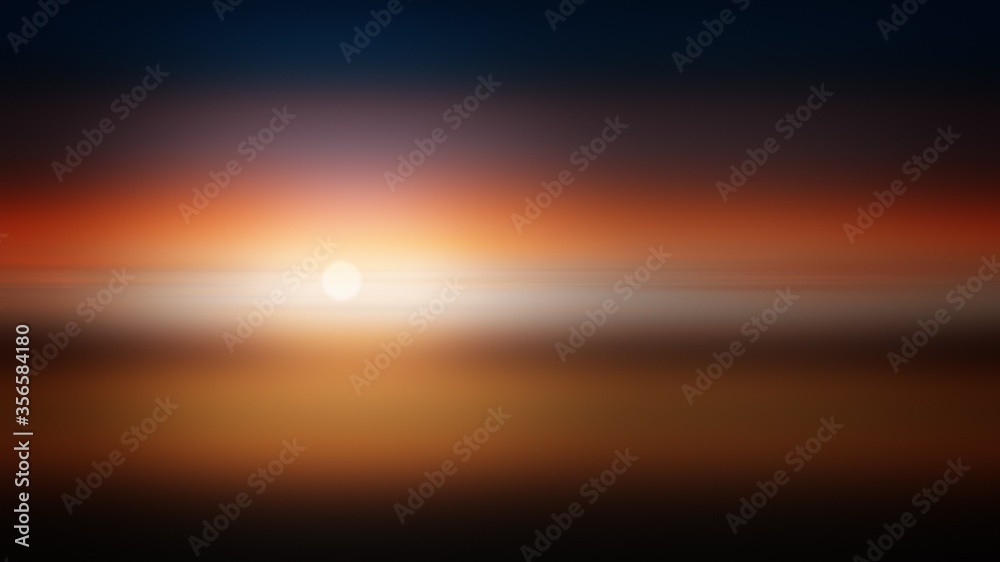 Sunset background illustration gradient abstract, sun colorful.
