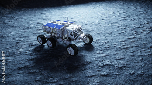 Fotografía Moon rover on the moon