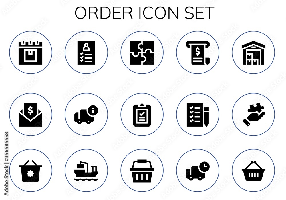 order icon set order icon set