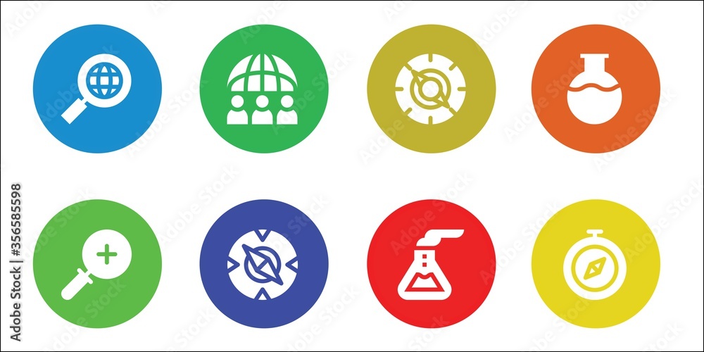 discovery icon set discovery icon set