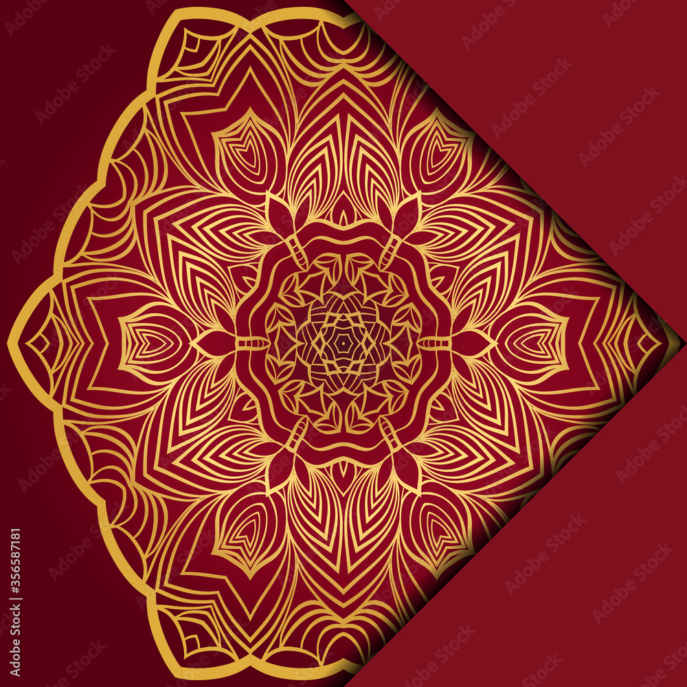 Mandala background. Vector illustration. For book cover