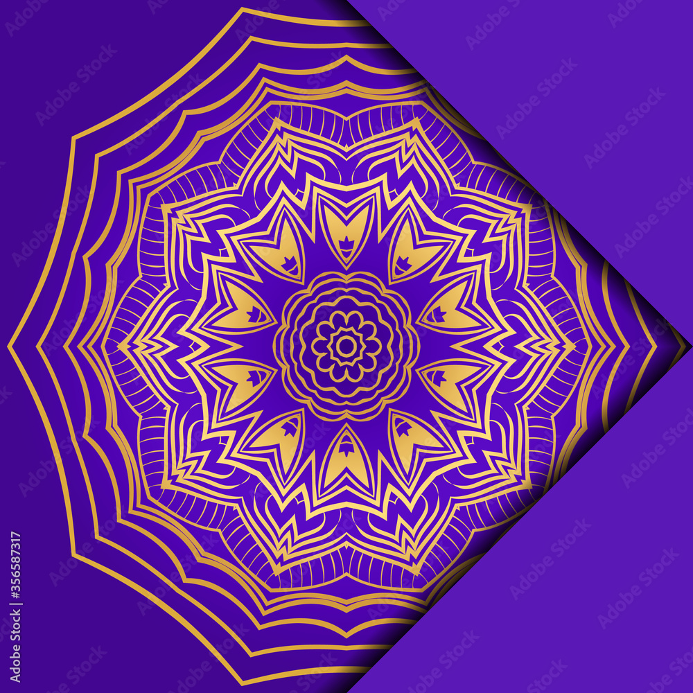 Card Template With Mandala Pattern. For Business Card, Meditation Class. Illustration. Vector Card Template With Mandala Pattern. For Business Card, Meditation Class. Illustration. Vector
