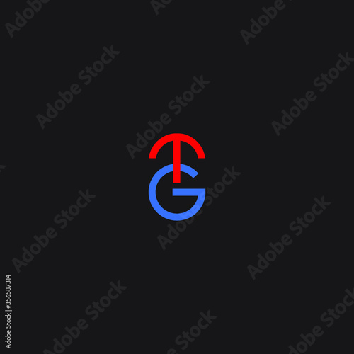 TG or GT Letter Modern Logo and Icon Design 