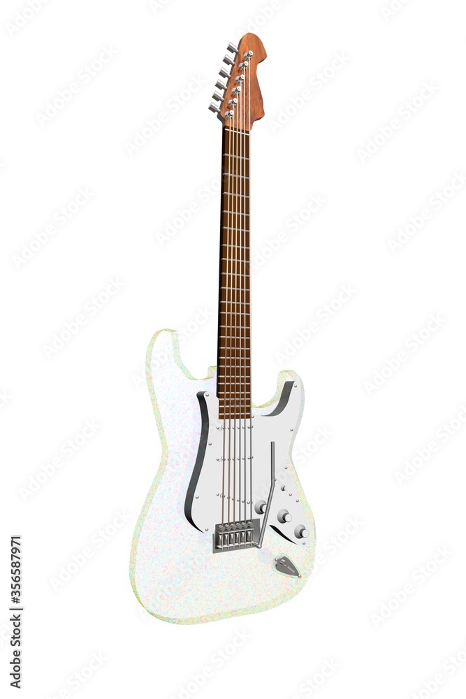 guitare blanche