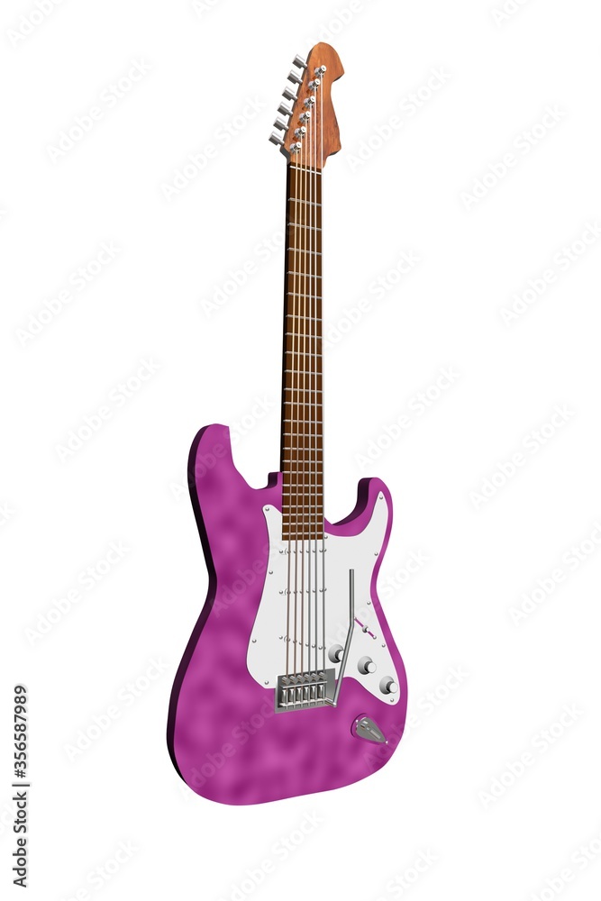 guitare violette