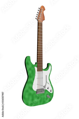 guitare verte