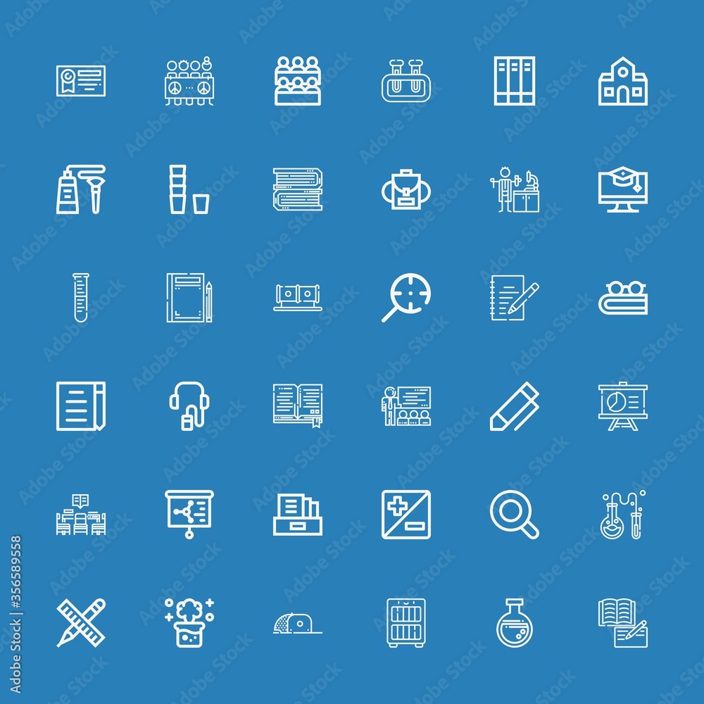 Editable 36 study icons for web and mobile Editable 36 study icons for web and mobile