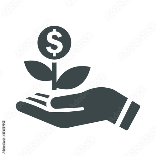 Business start up gray icon, run new business
