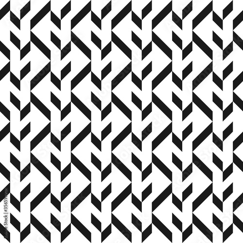 Seamless geometric abstract pattern with elements of stripes