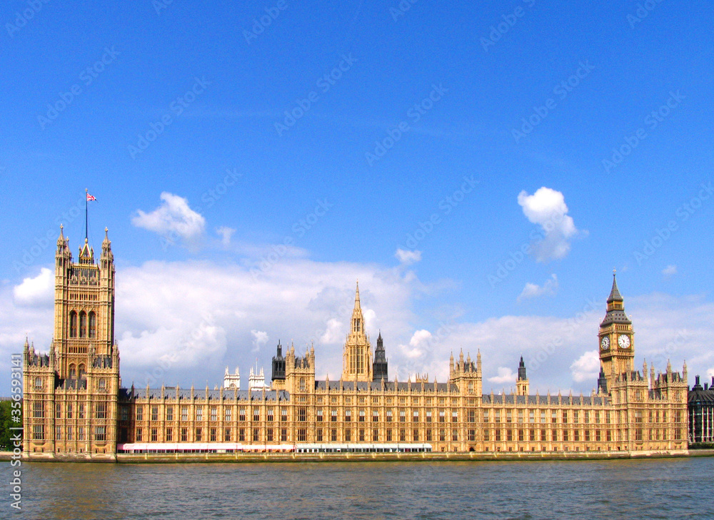 London,UK,Westminster palace and Big Ben, the clock tower