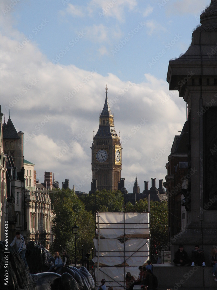 Fototapeta premium London,UK,Westminster palace and Big Ben, the clock tower